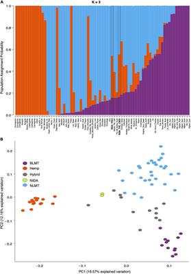 Genomic Evidence That Governmentally Produced Cannabis sativa Poorly Represents Genetic Variation Available in State Markets